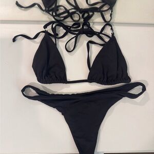 Black Triangle Bikini Set
